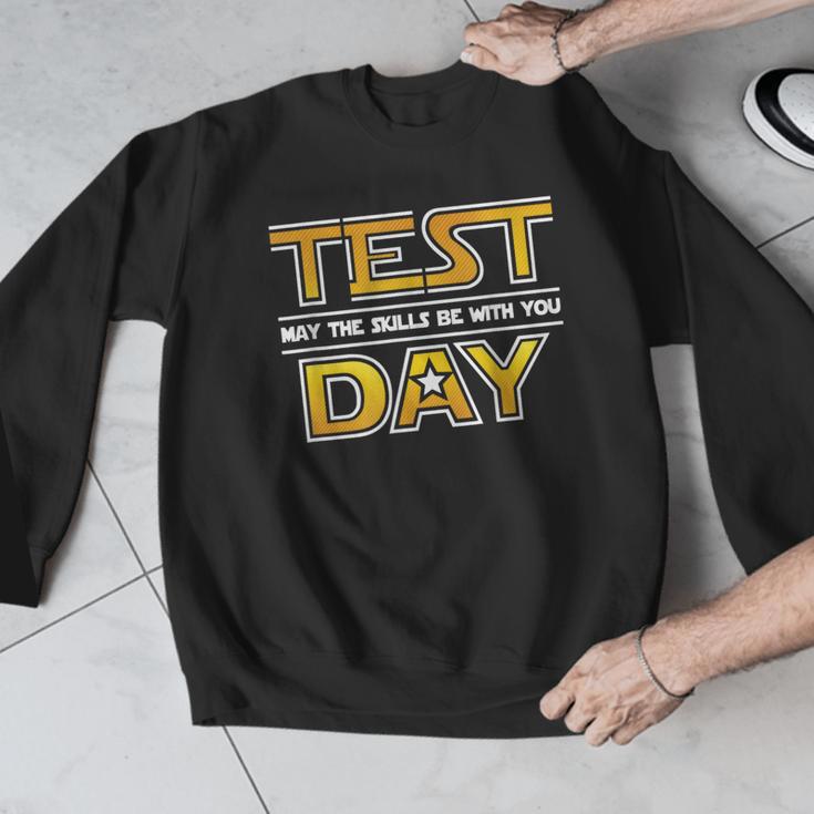 Test Day Testing May The Skills Be With You School Teacher Men Graphic Sweatshirt, funny design Test Day Testing May The Skills Be With You School Teacher Men Graphic Sweatshirt, funny design