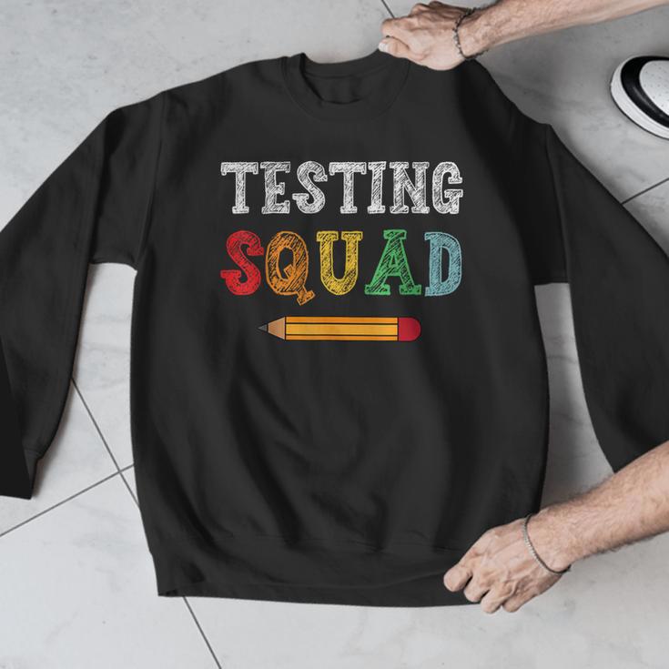 Testing Squad Costume Test Day Teacher Student School Men Graphic Sweatshirt, funny design