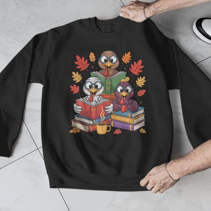 Thanksgiving Teacher Books Turkey Reading Book Men Graphic Sweatshirt, funny design Thanksgiving Teacher Books Turkey Reading Book Men Graphic Sweatshirt, funny design