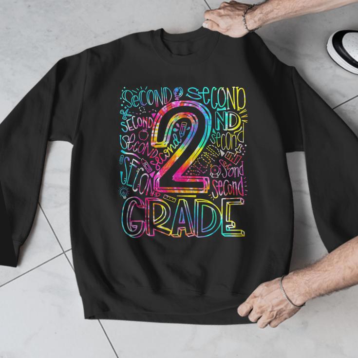 Tie Dye 2nd Grade Typography Team Second Grade Teacher Men Graphic Sweatshirt, 2nd Grade Teacher Gifts, funny design Tie Dye 2nd Grade Typography Team Second Grade Teacher Men Graphic Sweatshirt, 2nd Grade Teacher Gifts, funny design