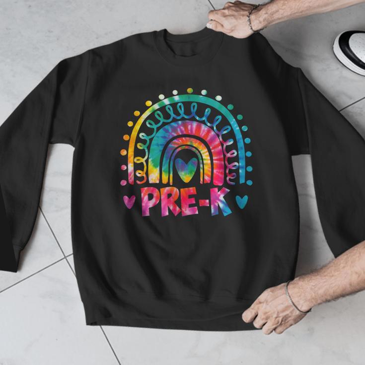 Tie Dye Prek Teacher Rainbow Preschool Back To School Girl Men Graphic Sweatshirt, funny design