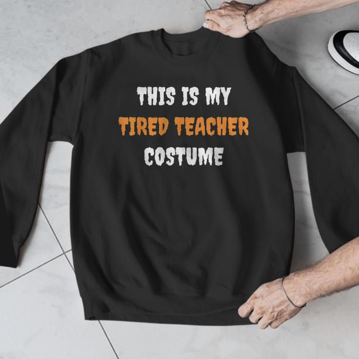 This Is My Tired Teacher Costume Apparel Halloween Teacher Men Graphic Sweatshirt, funny design