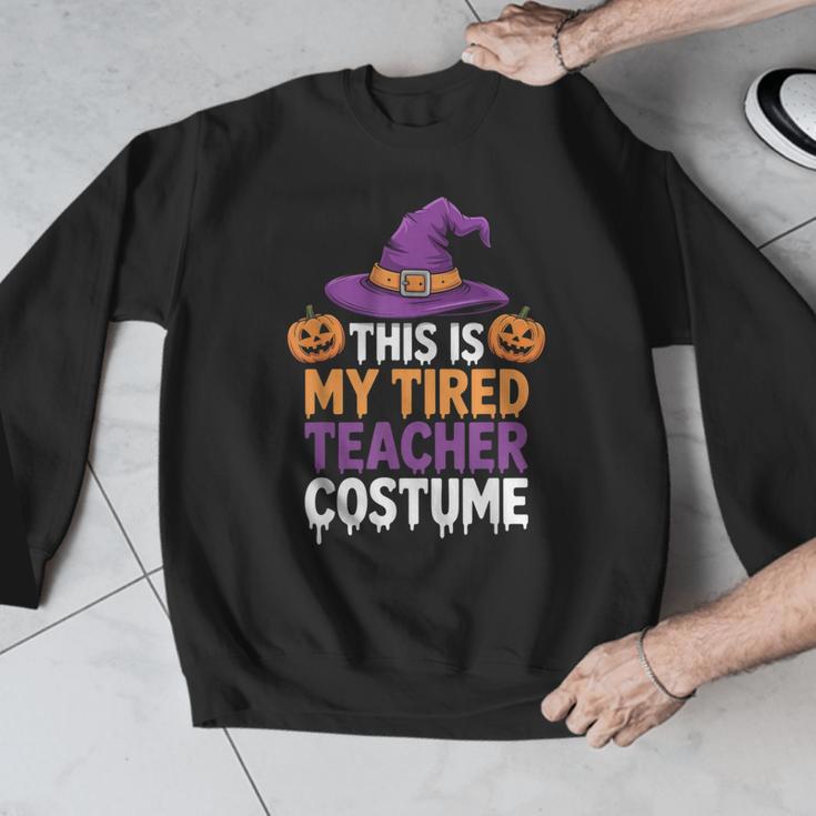 This Is My Tired Teacher Costume Halloween Men Graphic Sweatshirt, funny design This Is My Tired Teacher Costume Halloween Men Graphic Sweatshirt, funny design