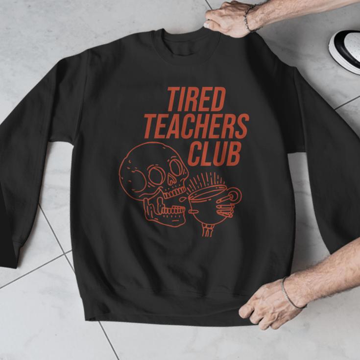 Tired Teachers Club Men Graphic Sweatshirt, funny design Tired Teachers Club Men Graphic Sweatshirt, funny design