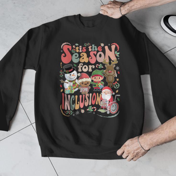 Tis The Season For Inclusion Christmas Sped Teacher Men Graphic Sweatshirt, funny design