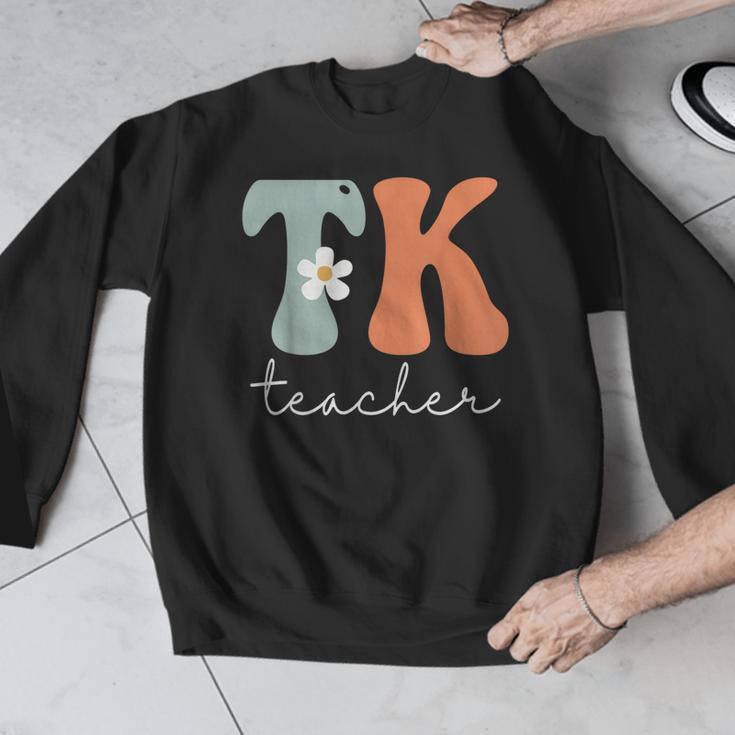 TK Teacher Retro Groovy Vintage Happy First Day Of School Men Graphic Sweatshirt, Groovy Teacher Gifts, funny design TK Teacher Retro Groovy Vintage Happy First Day Of School Men Graphic Sweatshirt, Groovy Teacher Gifts, funny design