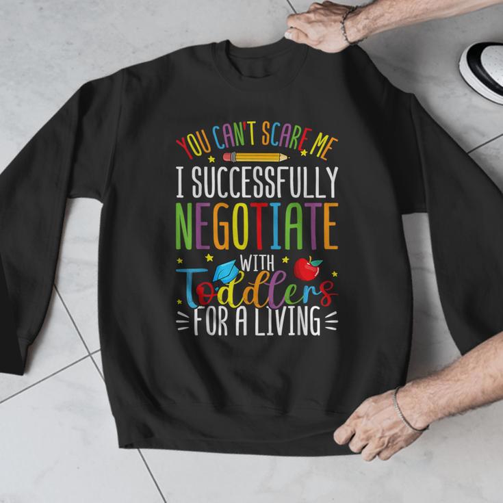 Toddler Negotiator Preschool Teacher Humor Babysitters Men Graphic Sweatshirt, funny design Toddler Negotiator Preschool Teacher Humor Babysitters Men Graphic Sweatshirt, funny design