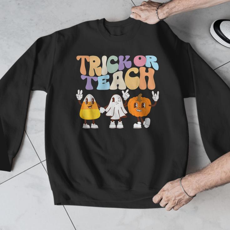 Trick Or Teach Cute Halloween Teacher Men Graphic Sweatshirt, funny design Trick Or Teach Cute Halloween Teacher Men Graphic Sweatshirt, funny design