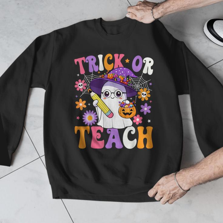 Trick Or Teach Teacher Ghost Teaching Fun Halloween Teacher Men Graphic Sweatshirt, funny design Trick Or Teach Teacher Ghost Teaching Fun Halloween Teacher Men Graphic Sweatshirt, funny design