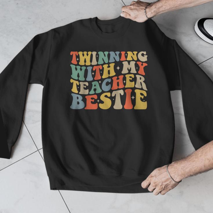 Twin Day Friends Teacher Twinning With My Bestie Matching Men Graphic Sweatshirt, Friend Gifts, funny design Twin Day Friends Teacher Twinning With My Bestie Matching Men Graphic Sweatshirt, Friend Gifts, funny design