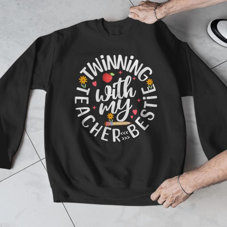 Twin Day For Spirit Week Teacher Bestie Matching Men Graphic Sweatshirt, funny design