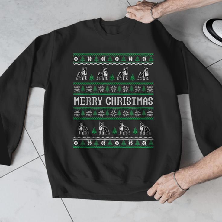 Ugly Sweater Boston Terrier Dog Christmas Dog Lover Xmas Men Women Kids Men Graphic Sweatshirt, Boston Terrier Christmas Gifts, funny design