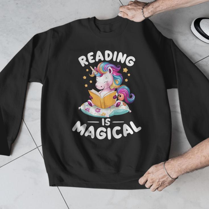 Unicorn Teacher Reading Is Magical Book Men Graphic Sweatshirt, funny design Unicorn Teacher Reading Is Magical Book Men Graphic Sweatshirt, funny design