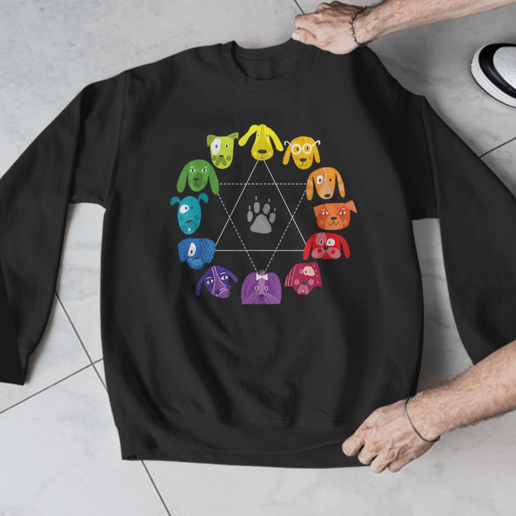 Unique For Artists By ADS Color Wheel Educational Art Teacher Dog Themed Artist Small Men Graphic Sweatshirt, funny design Unique For Artists By ADS Color Wheel Educational Art Teacher Dog Themed Artist Small Men Graphic Sweatshirt, funny design
