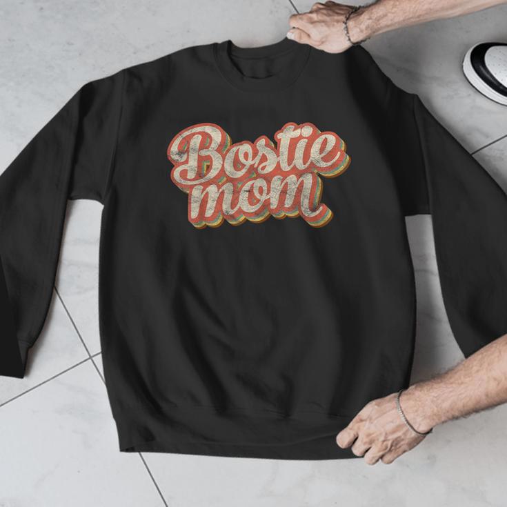Vintage Boston Terrier Mom Dog Lover Pet Bostie Mama Men Women Girls Kids Men Graphic Sweatshirt, Mom Gifts, Boston Terrier Mom Gifts, funny design