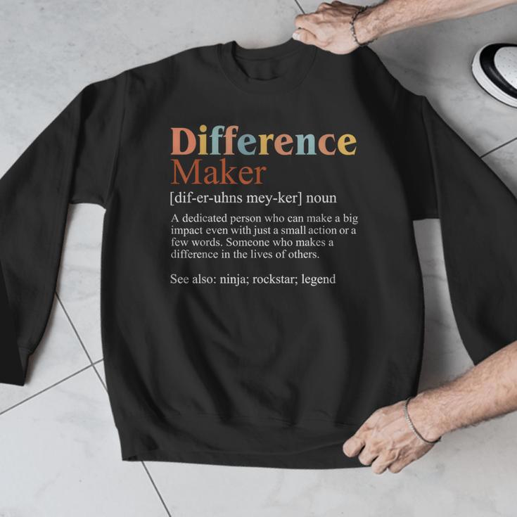 Vintage Difference Maker Definition Teachers Mom Boss Women Men Graphic Sweatshirt, funny design Vintage Difference Maker Definition Teachers Mom Boss Women Men Graphic Sweatshirt, funny design