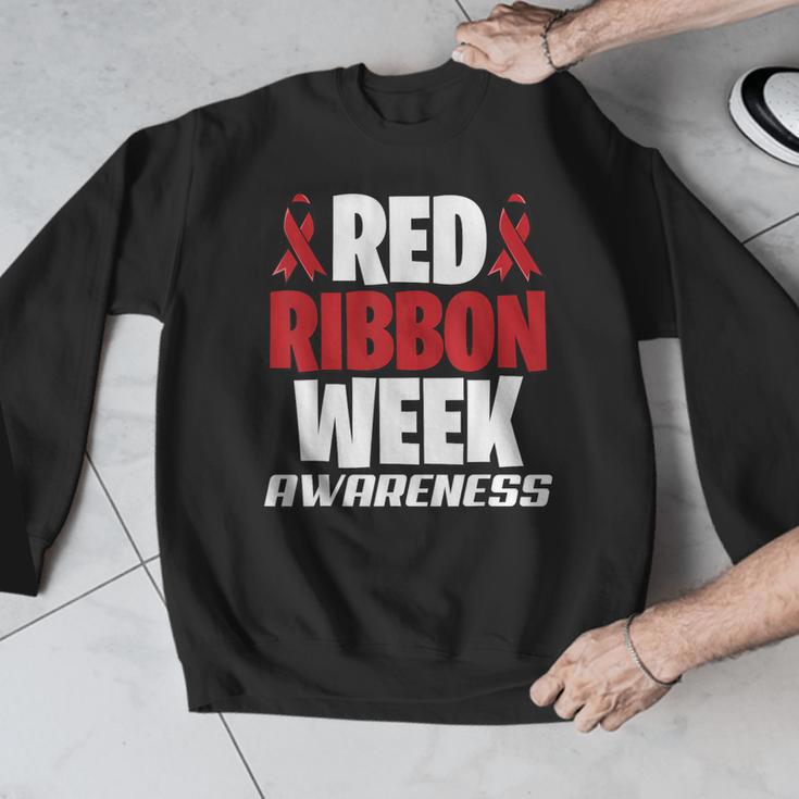 We Wear Red For Red Ribbon Week Awareness Mothers Teachers Men Graphic Sweatshirt, funny design We Wear Red For Red Ribbon Week Awareness Mothers Teachers Men Graphic Sweatshirt, funny design