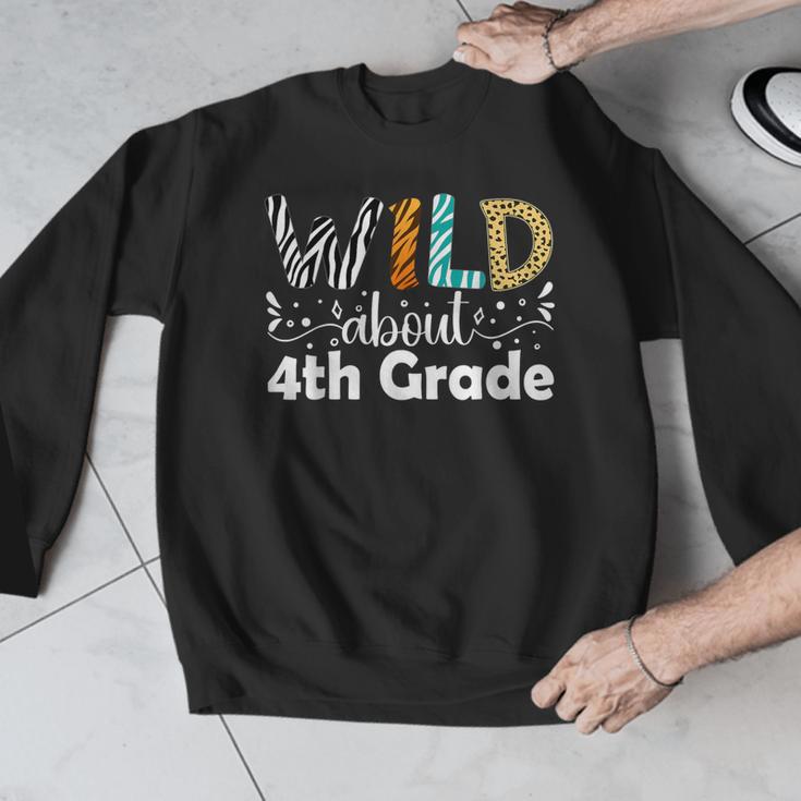 Wild About 4th Grade First Day Of School Teacher Student Men Graphic Sweatshirt, First Grade Teacher Gifts, 4th Grade Teacher Gifts, funny design Wild About 4th Grade First Day Of School Teacher Student Men Graphic Sweatshirt, First Grade Teacher Gifts, 4th Grade Teacher Gifts, funny design