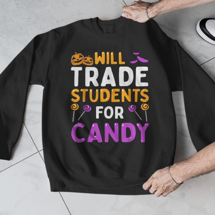 Will Trade Students For Candy Cute Halloween Costume Teacher For Men Women Kids Men Graphic Sweatshirt, funny design Will Trade Students For Candy Cute Halloween Costume Teacher For Men Women Kids Men Graphic Sweatshirt, funny design