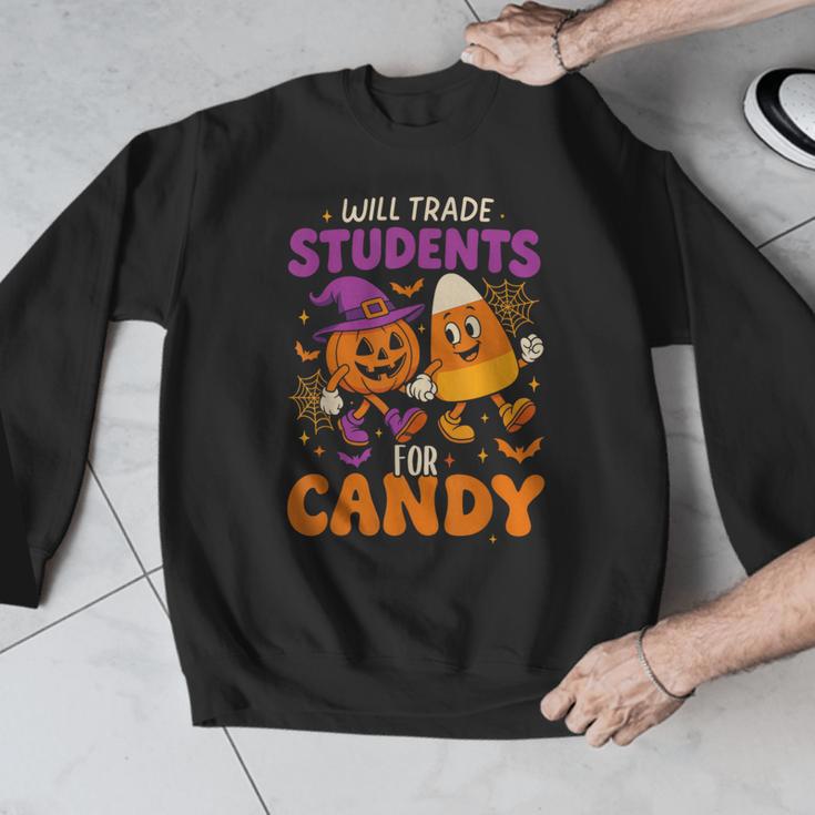 Will Trade Students For Candy Shirt Fun Candy Corn Teacher Men Graphic Sweatshirt, funny design Will Trade Students For Candy Shirt Fun Candy Corn Teacher Men Graphic Sweatshirt, funny design