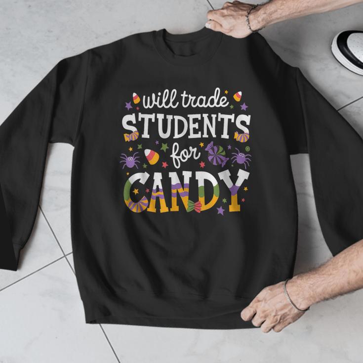 Will Trade Students For Candy Teacher Halloween Costume Tee Men Graphic Sweatshirt, funny design Will Trade Students For Candy Teacher Halloween Costume Tee Men Graphic Sweatshirt, funny design