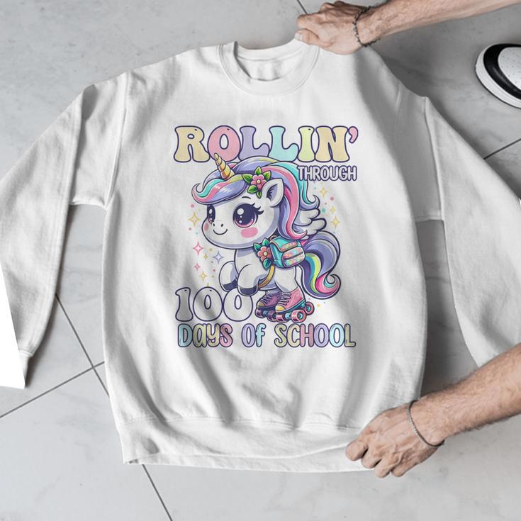 100 Days Of School Girls Teacher 100th Day Unicorn Outfit Men Graphic Sweatshirt, funny design 100 Days Of School Girls Teacher 100th Day Unicorn Outfit Men Graphic Sweatshirt, funny design