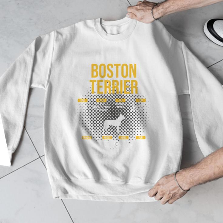 Anatomy Of Boston Terrier Dog Lover Men Graphic Sweatshirt, funny design