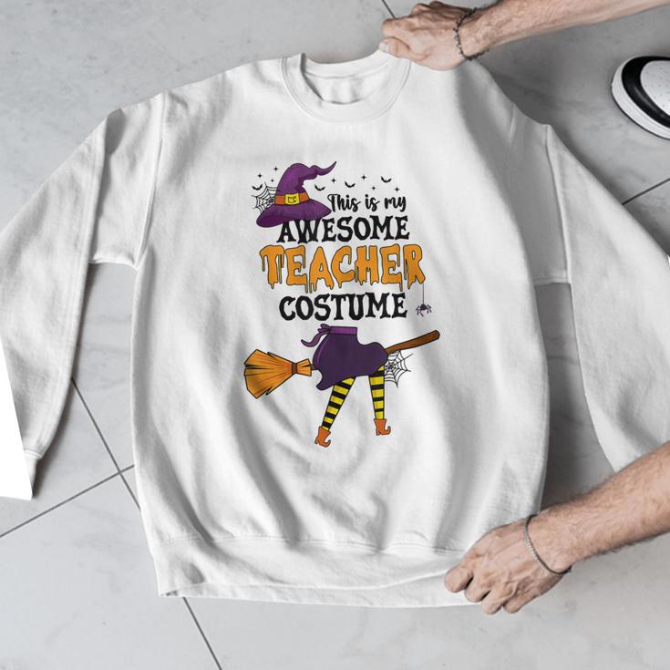 This Is My Awesome Teacher Costume Halloween Witch Men Graphic Sweatshirt, funny design