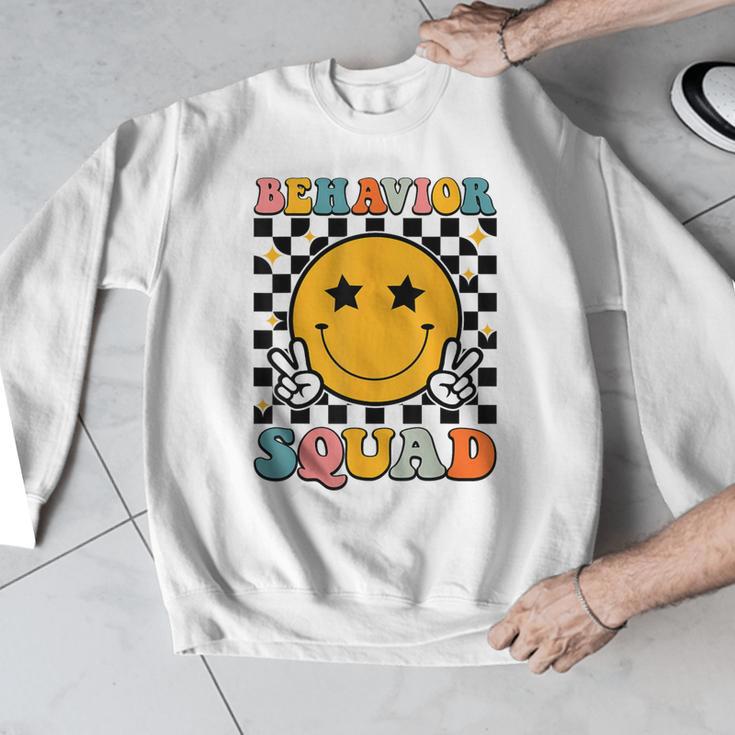 Behavior Squad Specialist Analyst Behavior Teacher Retro Men Graphic Sweatshirt, funny design Behavior Squad Specialist Analyst Behavior Teacher Retro Men Graphic Sweatshirt, funny design