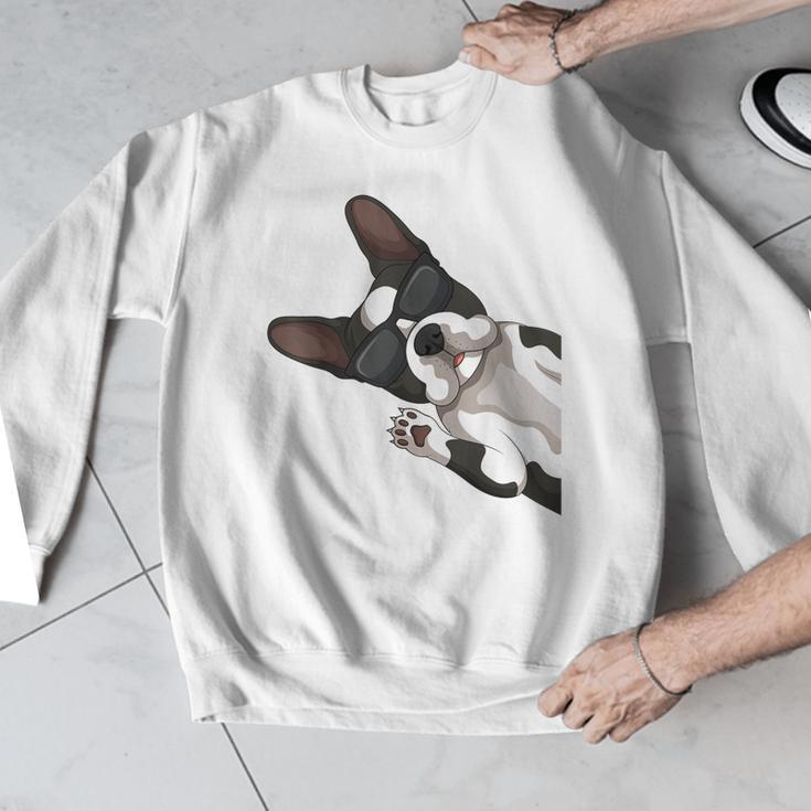 Boston Terrier Bostie Dog Kids Men Men Graphic Sweatshirt, funny design
