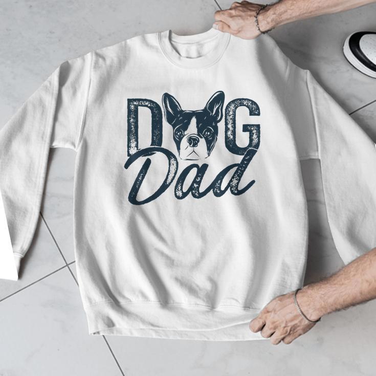 Boston Terrier Dog Dad Men Graphic Sweatshirt, Boston Terrier Dad Gifts, funny design