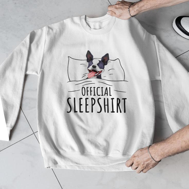 Boston Terrier Dog Lovers Sleepshirt Apparel Men Women Men Graphic Sweatshirt, funny design
