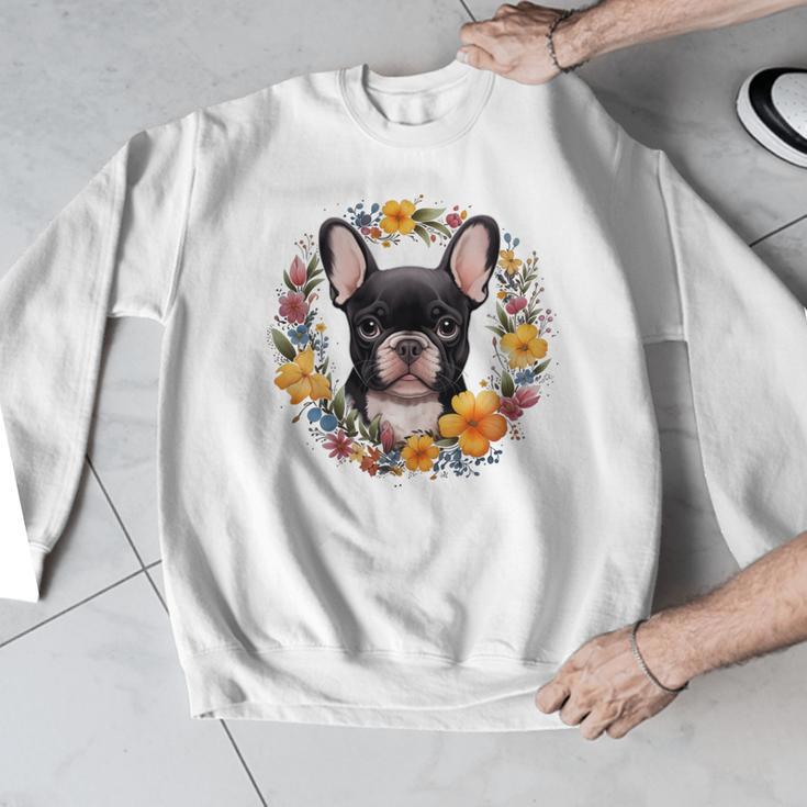 Boston Terrier Mom Floral Bostie Dog Lover Flowers Cute Men Graphic Sweatshirt, Mom Gifts, Boston Terrier Mom Gifts, funny design