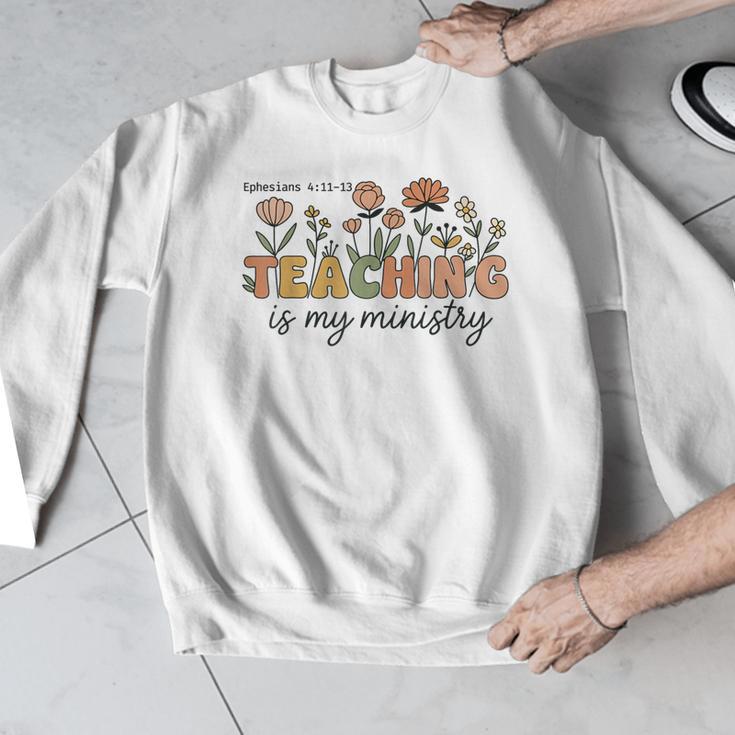 Christian Teacher Teaching Is My Ministry Faith Bible Verse Men Graphic Sweatshirt, funny design Christian Teacher Teaching Is My Ministry Faith Bible Verse Men Graphic Sweatshirt, funny design