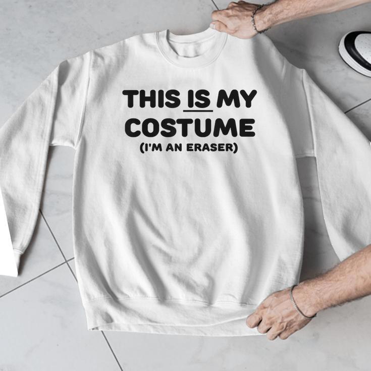 THIS IS MY COSTUME Eraser Teacher Halloween Costume Men Graphic Sweatshirt, funny design THIS IS MY COSTUME Eraser Teacher Halloween Costume Men Graphic Sweatshirt, funny design