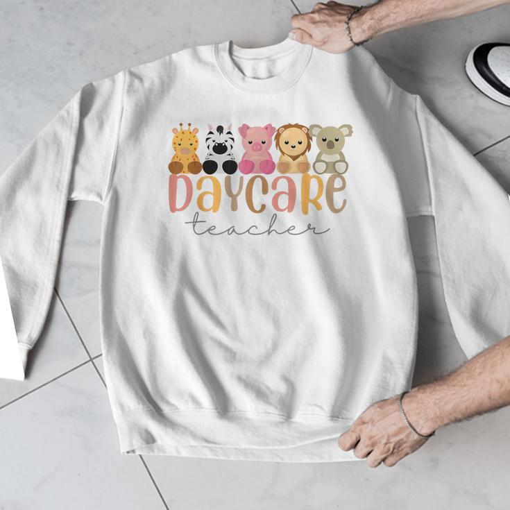 Daycare Teacher Animals Daycare Provider Back To School Men Graphic Sweatshirt, funny design