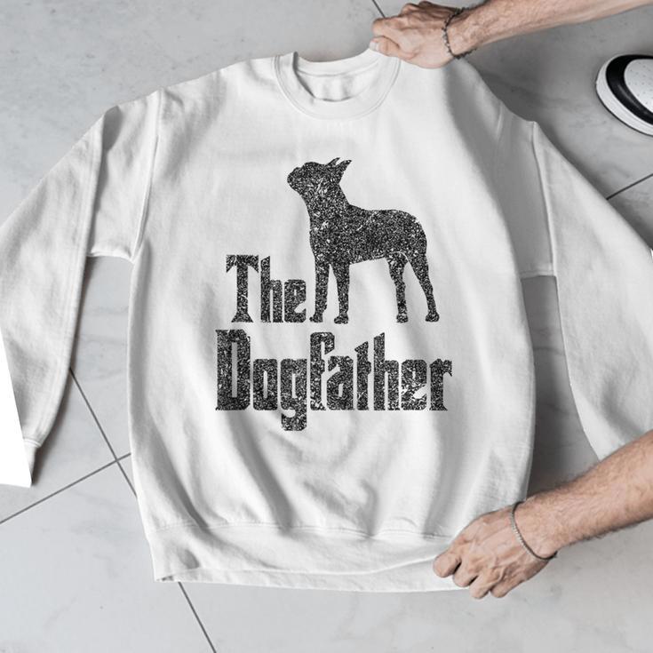 The Dogfather Boston Terrier Dog Funny Dog Gift T-Shirt For Men Women Girls Kids Men Graphic Sweatshirt, funny design