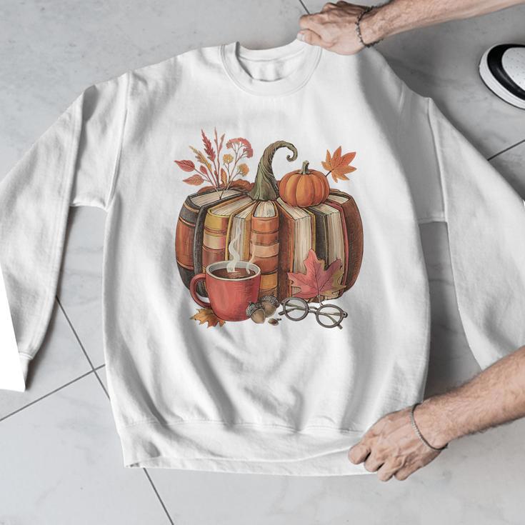 Fall Book Pumpkin Retro Reading Halloween Teacher Men Graphic Sweatshirt, funny design Fall Book Pumpkin Retro Reading Halloween Teacher Men Graphic Sweatshirt, funny design