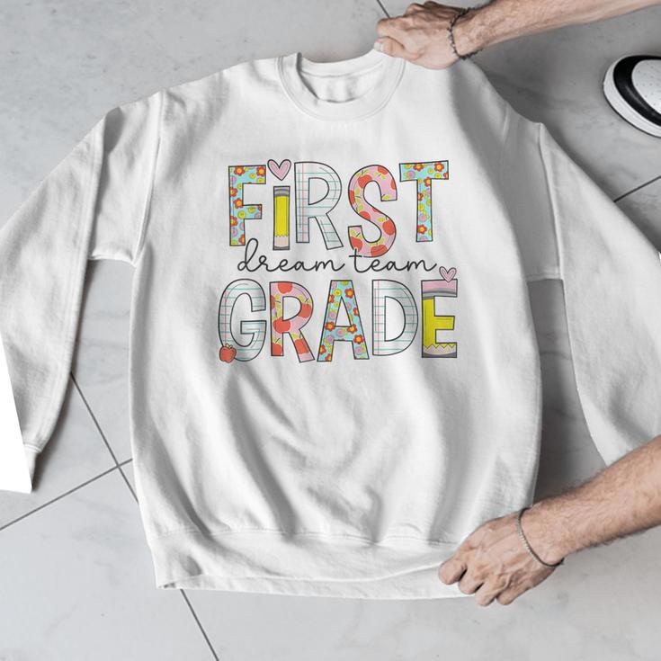 First Grade Dream Team 1st Grade Teacher First Day Of School Men Graphic Sweatshirt, First Grade Teacher Gifts, funny design