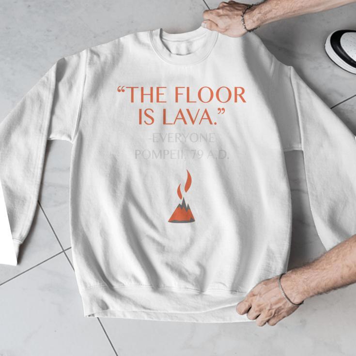 The Floor Is Lava For History Lovers & Teachers Premium Tri-Blend Men Graphic Sweatshirt, History Teacher Gifts, funny design The Floor Is Lava For History Lovers & Teachers Premium Tri-Blend Men Graphic Sweatshirt, History Teacher Gifts, funny design