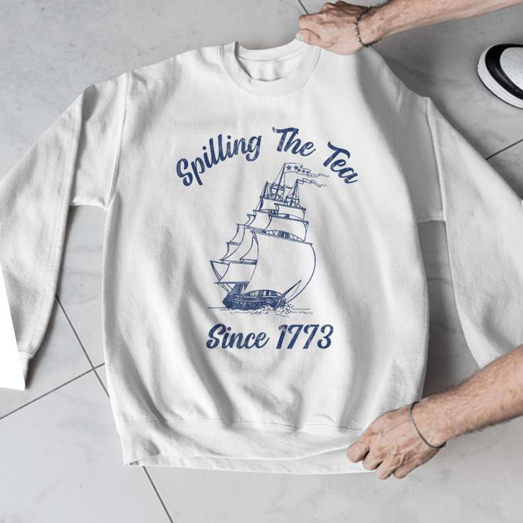Fun 4th Of July Spilling The Tea Since 1773 History Teacher Men Graphic Sweatshirt, History Teacher Gifts, funny design Fun 4th Of July Spilling The Tea Since 1773 History Teacher Men Graphic Sweatshirt, History Teacher Gifts, funny design