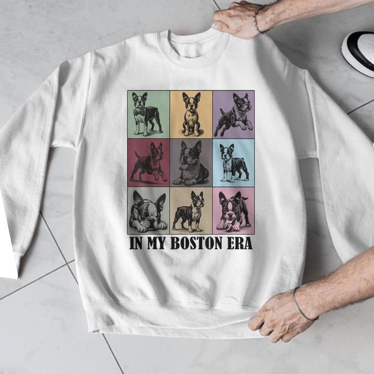 Funny Boston Terrier Quote In My Boston Terrier Era Cool Dog Men Women Men Graphic Sweatshirt, funny design