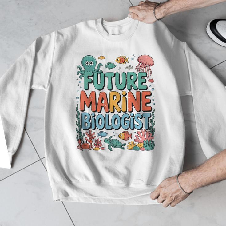Future Marine Biologist Student Biology Teacher Kids Men Graphic Sweatshirt, Future Teacher Gifts, funny design