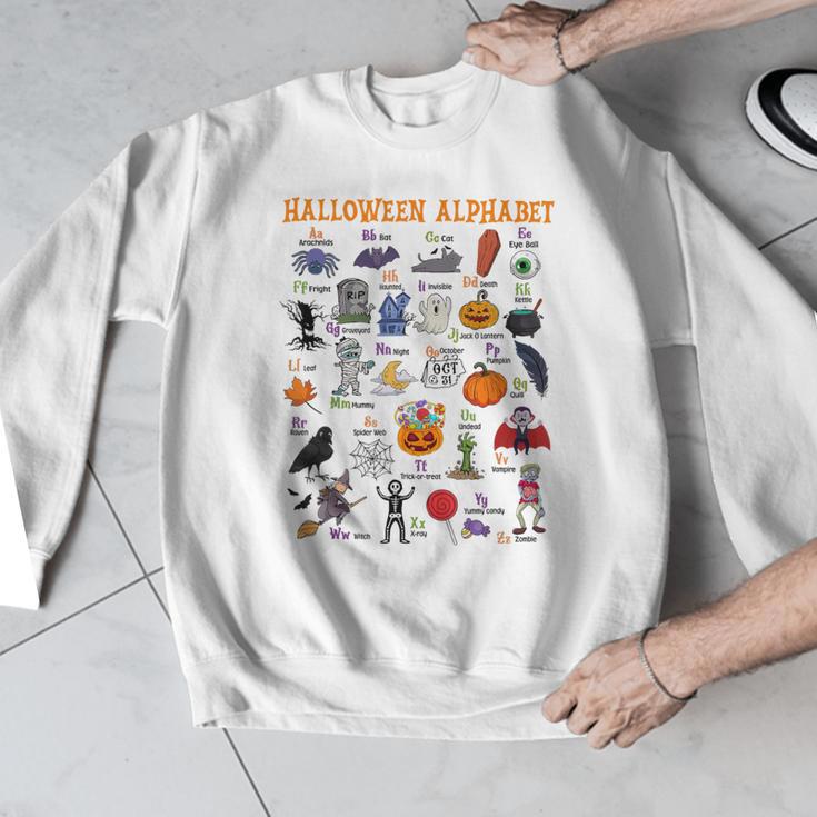 Halloween Alphabet ABCs Learning Kindergarten Teacher Men Graphic Sweatshirt, funny design Halloween Alphabet ABCs Learning Kindergarten Teacher Men Graphic Sweatshirt, funny design