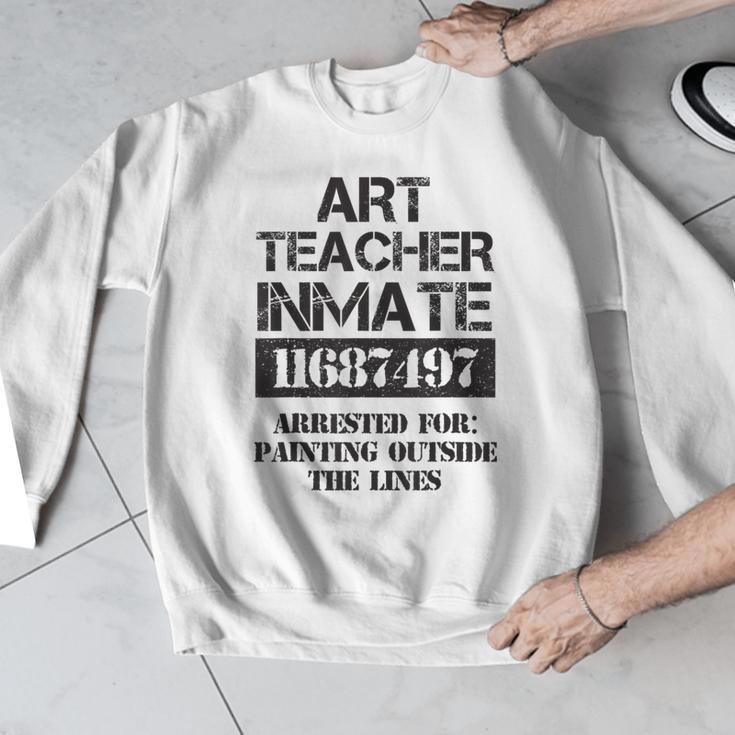 Halloween Art Teacher Prisoner Costume Men Graphic Sweatshirt, funny design