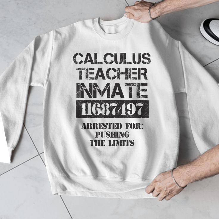 Halloween Calculus Teacher Prisoner Costume Men Graphic Sweatshirt, funny design Halloween Calculus Teacher Prisoner Costume Men Graphic Sweatshirt, funny design