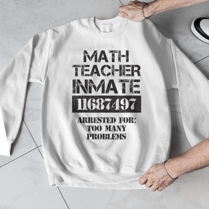 Halloween Math Teacher Prisoner Costume Men Graphic Sweatshirt, funny design Halloween Math Teacher Prisoner Costume Men Graphic Sweatshirt, funny design