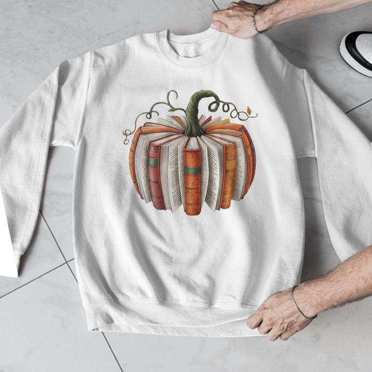 Halloween Teacher Librarians Fall Book Pumpkin Retro Reading Men Graphic Sweatshirt, funny design Halloween Teacher Librarians Fall Book Pumpkin Retro Reading Men Graphic Sweatshirt, funny design
