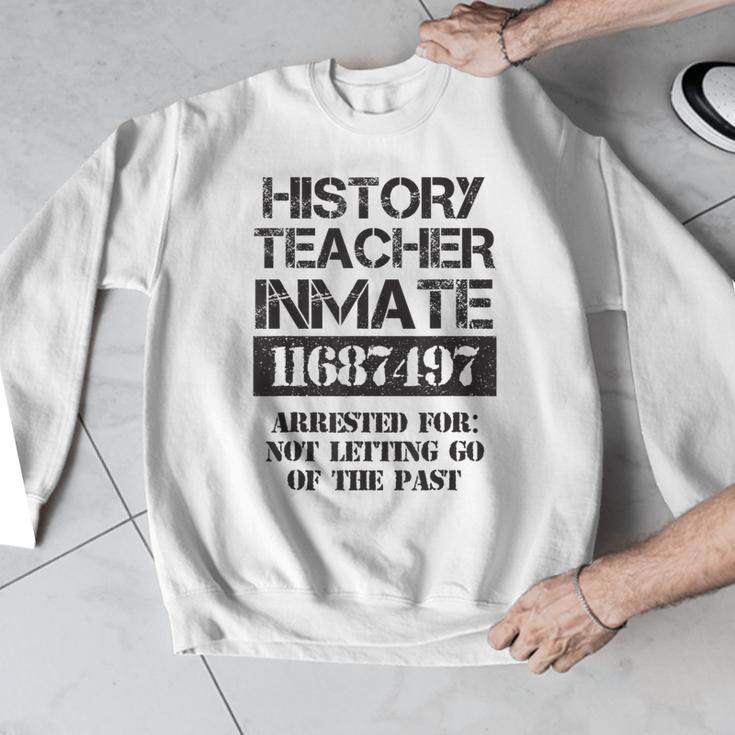 Halloween History Teacher Prisoner Costume Men Graphic Sweatshirt, History Teacher Gifts, funny design