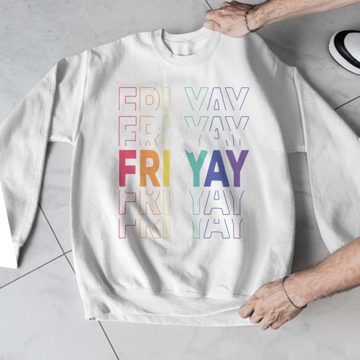 Happy Fri Yay Teacher Friday Saying Men Graphic Sweatshirt, funny design Happy Fri Yay Teacher Friday Saying Men Graphic Sweatshirt, funny design